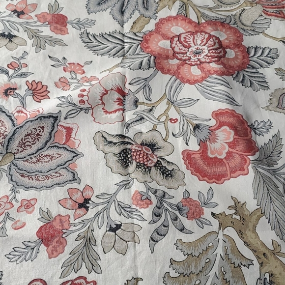 Floral Bedding Set - Pink and Gray